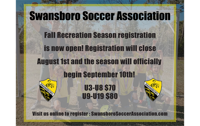 2022 Fall Season Registration is officially open!